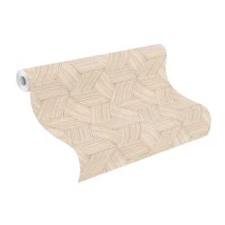 Vliestapete Rasch Holz Optik Geflecht Beige 865523