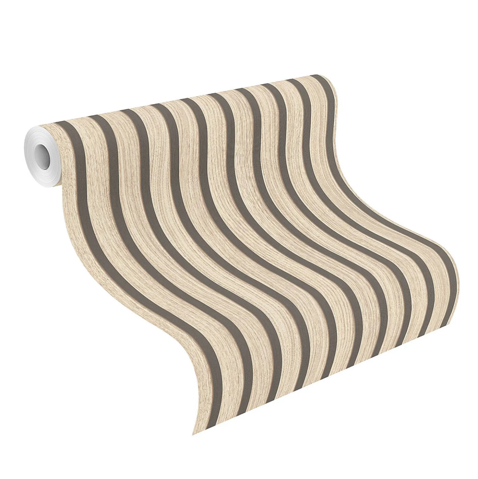 Vliestapete Rasch Holz Paneele Beige Schwarz 499315