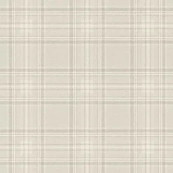 Vliestapete 537444 Rasch kariert Beige Grau