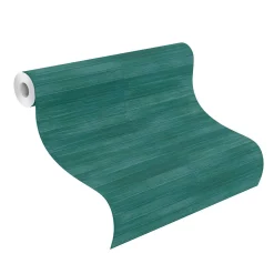 Vliestapete Rasch Leder-Optik Riemchen grün Glanz 418408