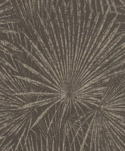 Vliestapete Rasch Palmblätter Schwarz Gold 555745 Lirico