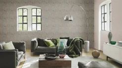 Vliestapete Rasch Putz-Optik Uni taupe 429251