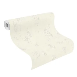 Vliestapete Rasch Putz Optik Weiß Silber 315707