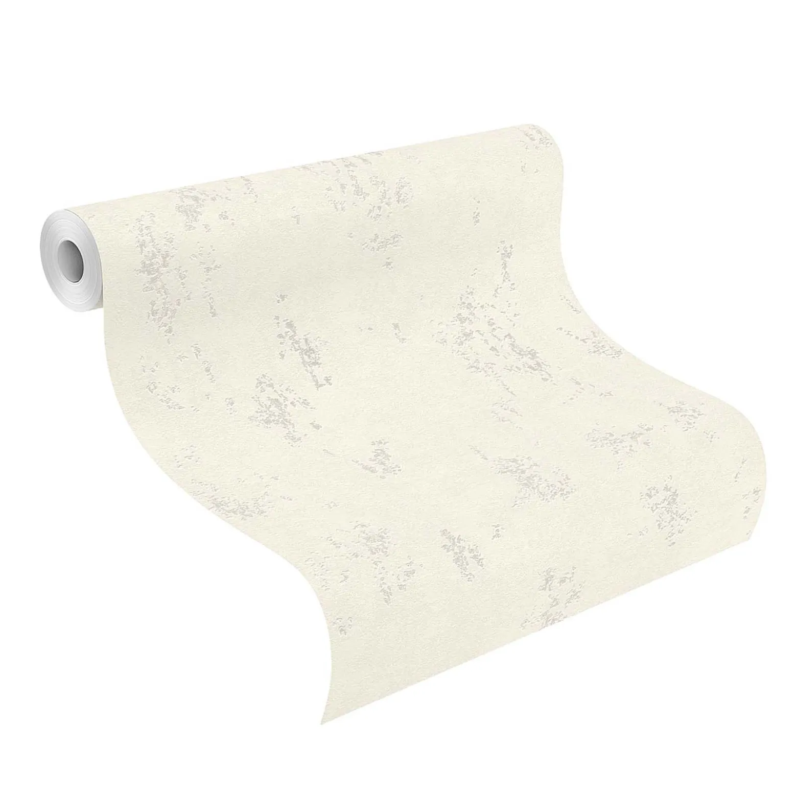 Vliestapete Rasch Putz Optik Weiß Silber 315707