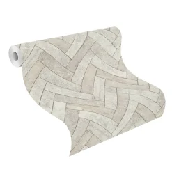 Vliestapete Rasch Stein Optik Struktur Grau Beige 499124