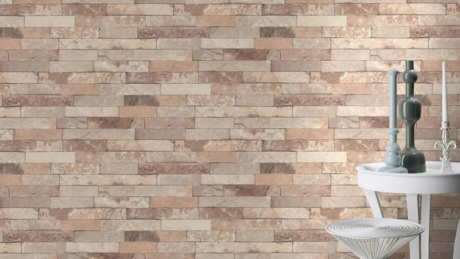 Vliestapete Rasch Stein-Optik Ziegelstein 3D beige 475159