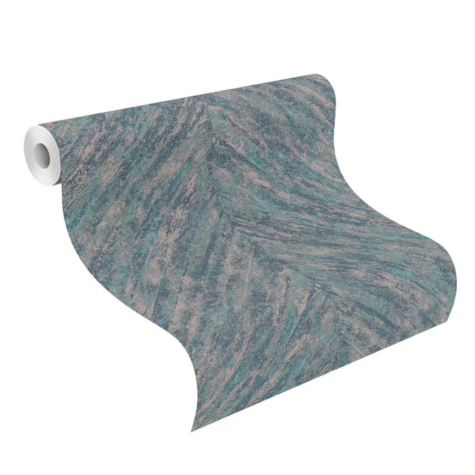 Vliestapete Rasch Streifen Fischgrät blau 617542