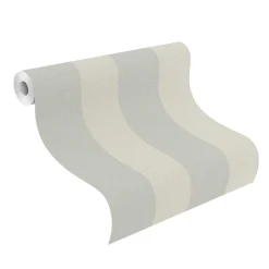 Vliestapete Rasch Streifen Grau Beige 633474