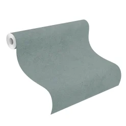 Vliestapete Rasch Struktur Putz Optik Grün Metallic 315172