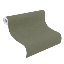 Vliestapete Rasch Textil-Design dunkelgrün 407945