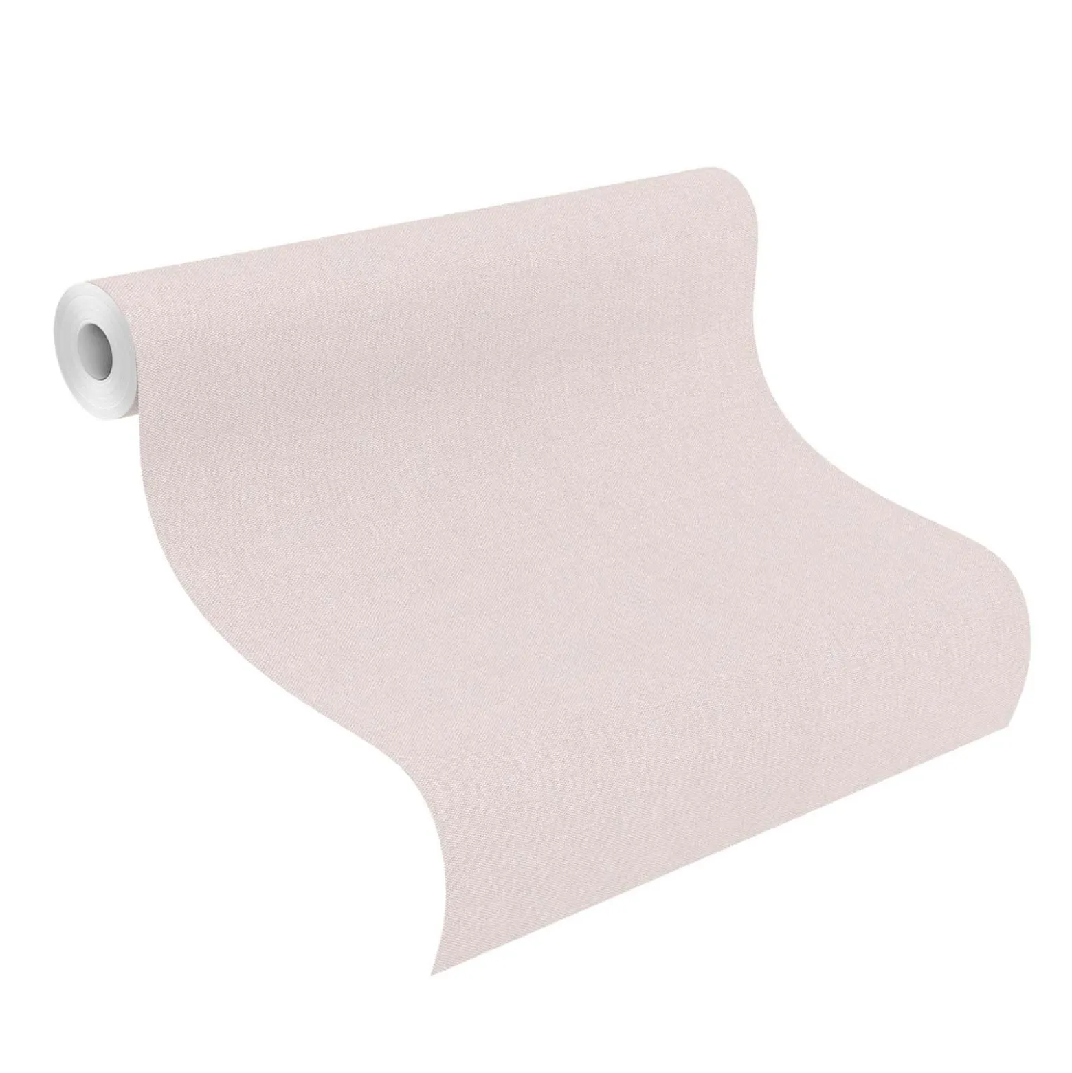 Vliestapete Rasch Textil Optik Uni Rosa Grau 633764
