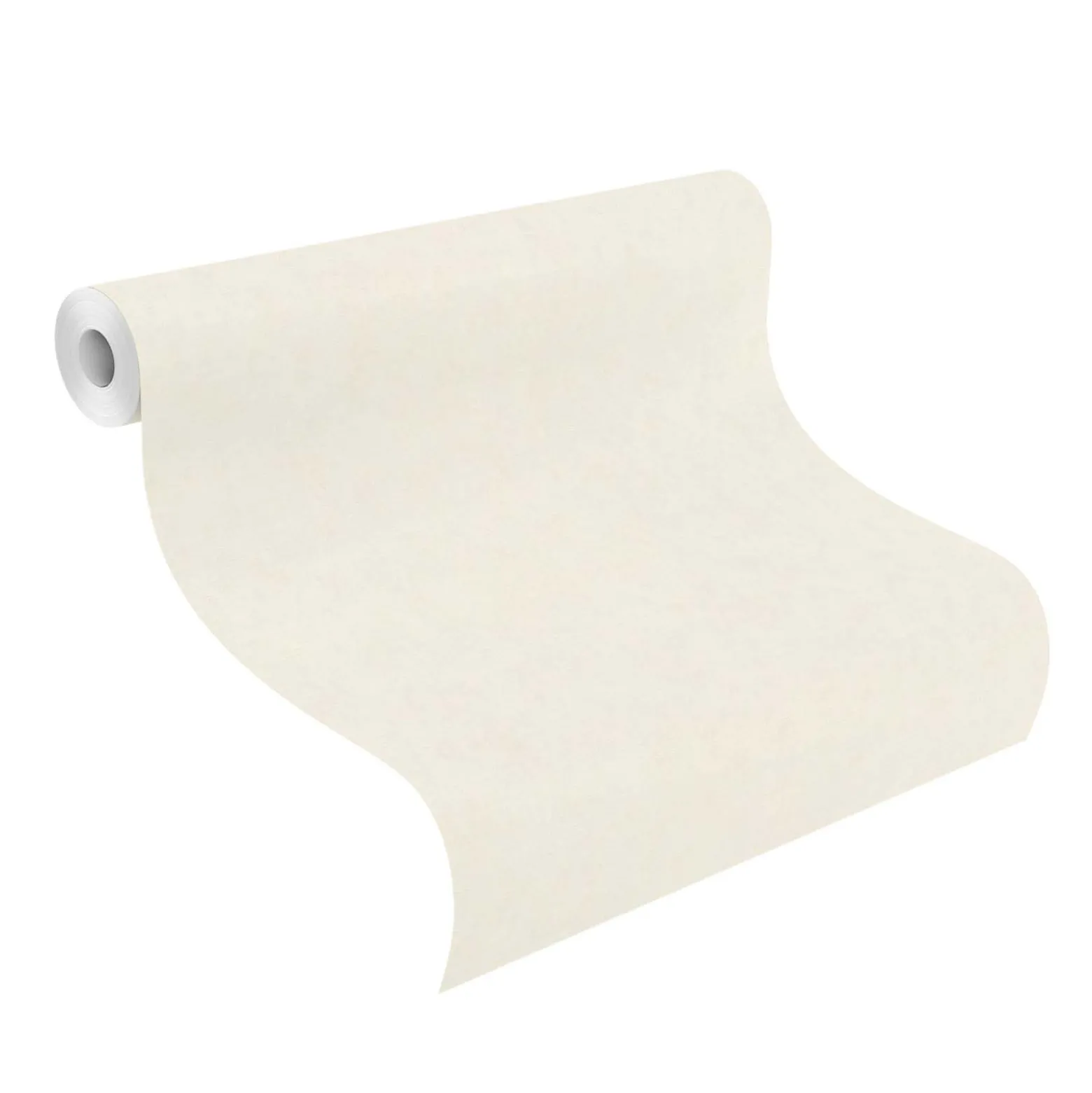 Vliestapete Rasch Textiloptik Uni Creme Weiß 330007