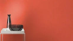 Vliestapete Rasch Textiloptik Einfarbig Orange Rot 330113