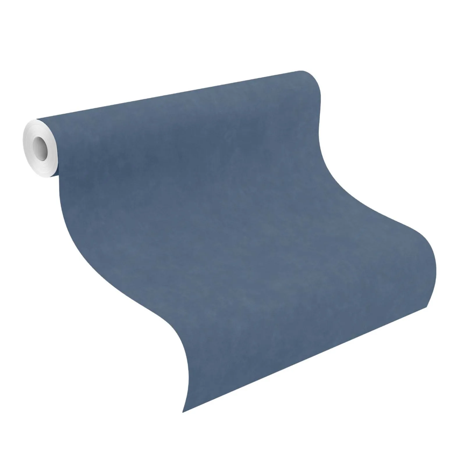 Vliestapete Rasch Textiloptik Uni Dunkelblau 330106