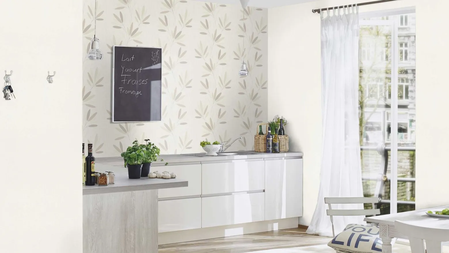 Vliestapete Rasch Textil Optik Weiß 633368