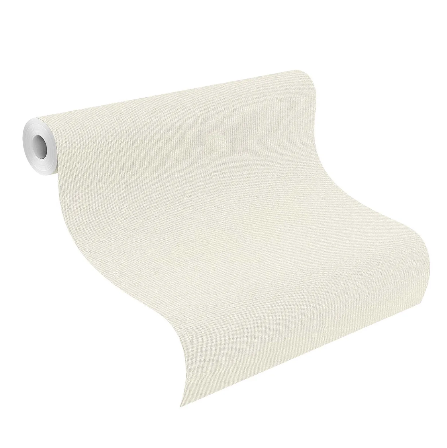 Vliestapete Rasch Textil Optik Cremeweiß 633351