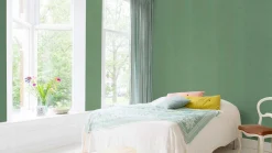 Vliestapete Rasch Textil Optik Grün 633191