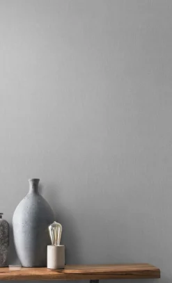Vliestapete Rasch Textil Optik Uni Blau Grau 633597