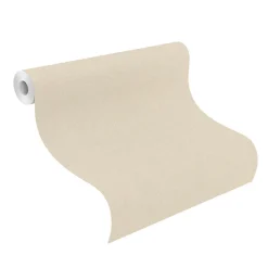 Vliestapete Rasch Textil Optik Uni Beige 633788