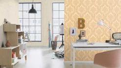 Vliestapete Rasch Trianon Streifen creme beige 515336