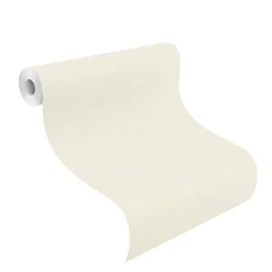 Vliestapete Rasch Uni-Design creme-weiß Metallic 420616