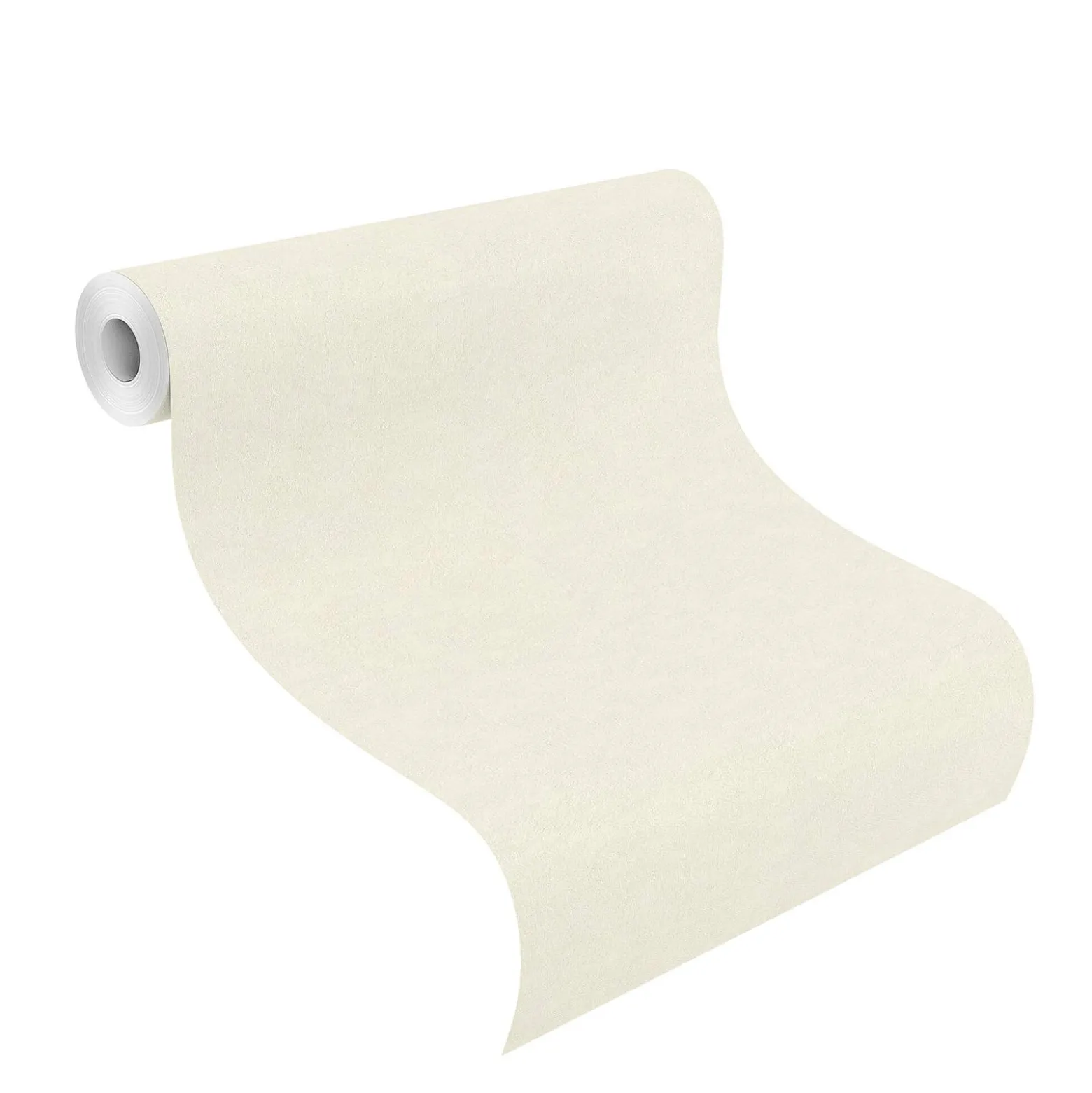 Vliestapete Rasch Uni-Design creme-weiß Metallic 420616