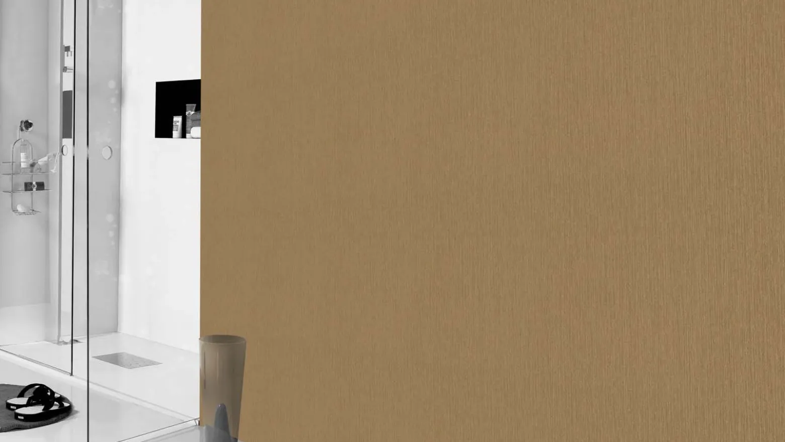 Vliestapete 537703 Rasch Uni Linien Gold