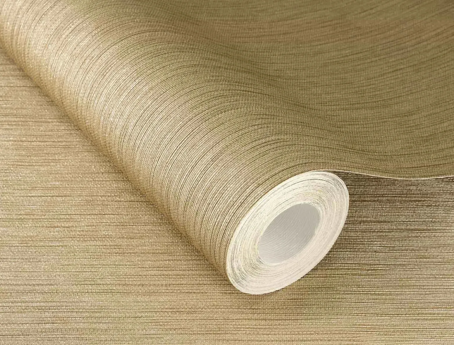 Vliestapete 537703 Rasch Uni Linien Gold