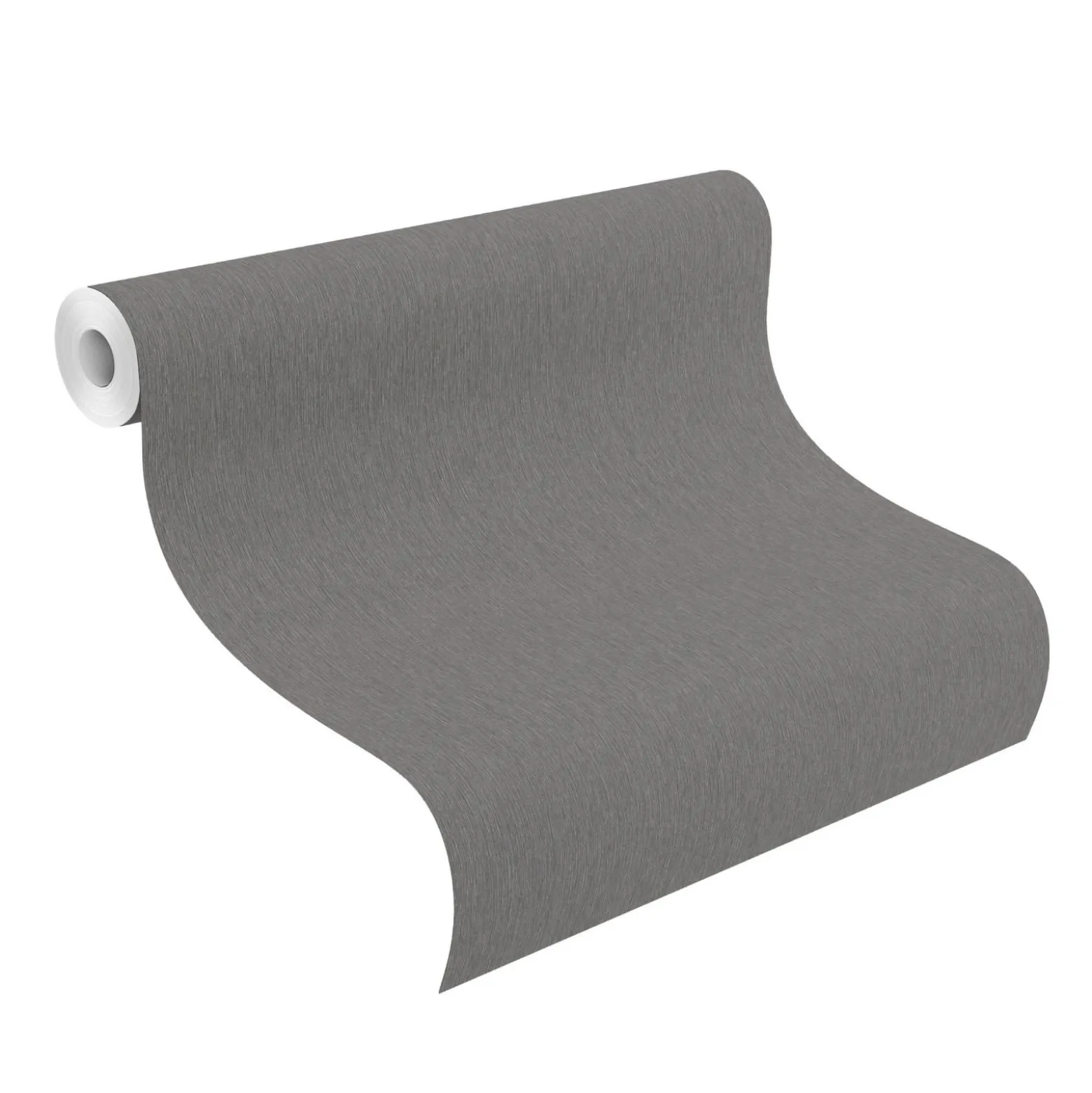 Vliestapete Rasch Uni Struktur Anthrazit Metallic 608694