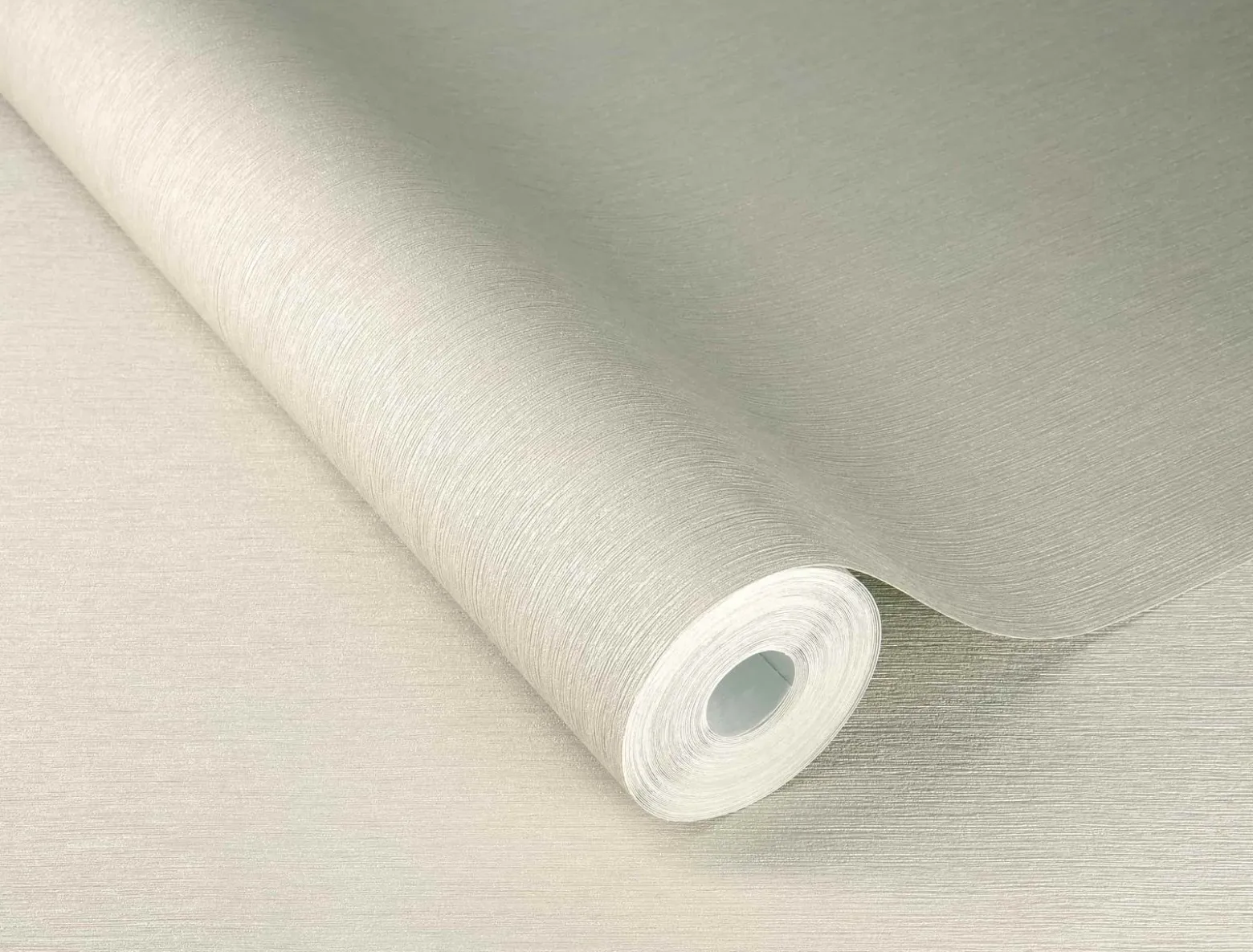 Vliestapete Rasch Uni Struktur Grau Beige Metallic 608649