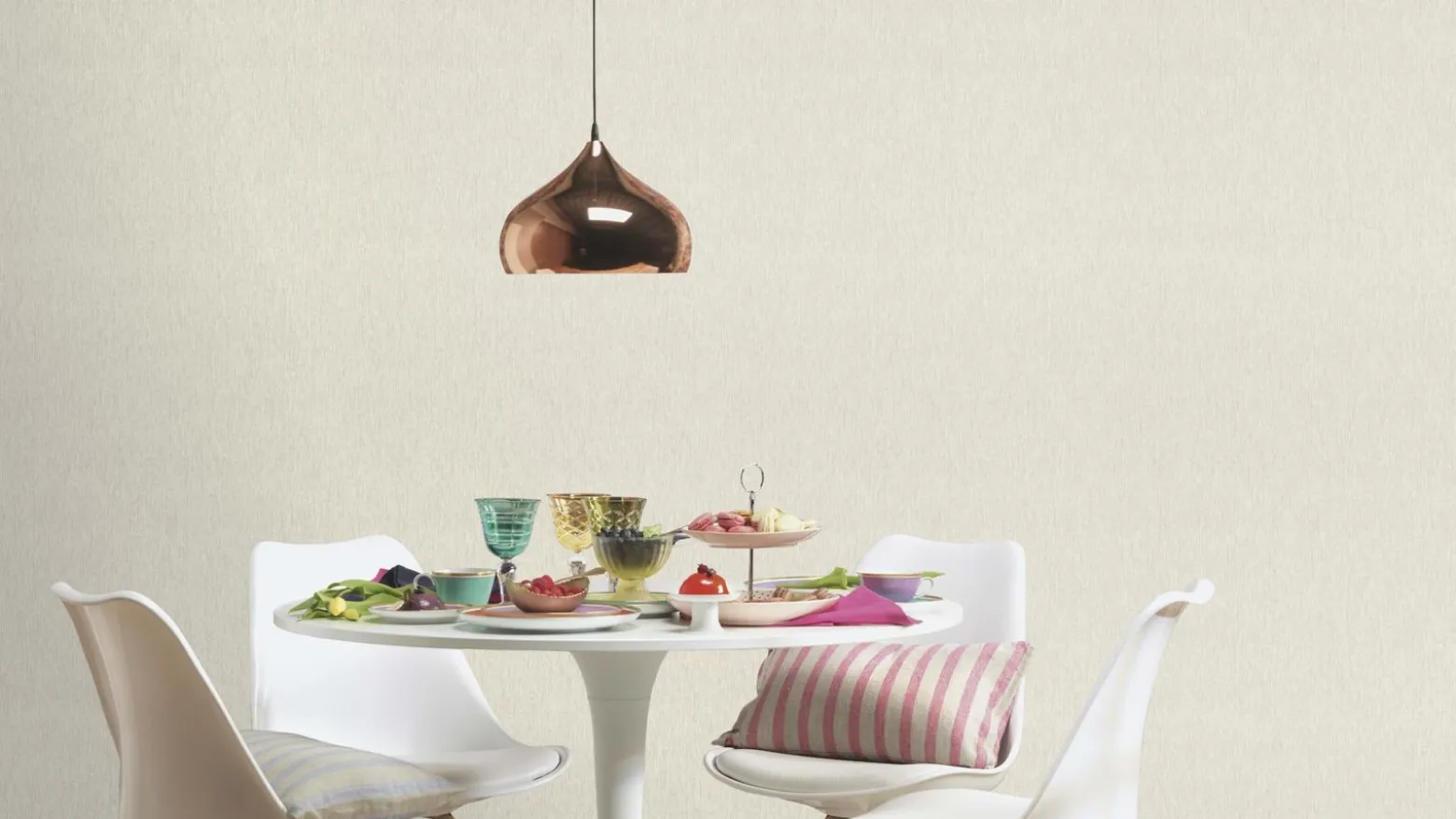Vliestapete Rasch Uni Struktur Grau Beige Metallic 608649
