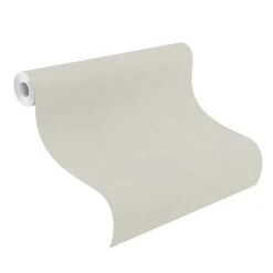 Vliestapete Rasch Uni Struktur Hellgrau Metallic 608663
