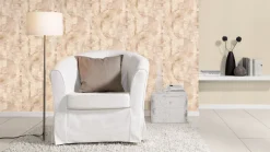 Vliestapete Rasch Uni Strukturiert grau 554458