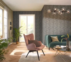 Vliestapete Rasch Uni Strukturiert beige gold 554533