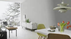 Vliestapete Rasch Uni Struktur Grau Blau 312157