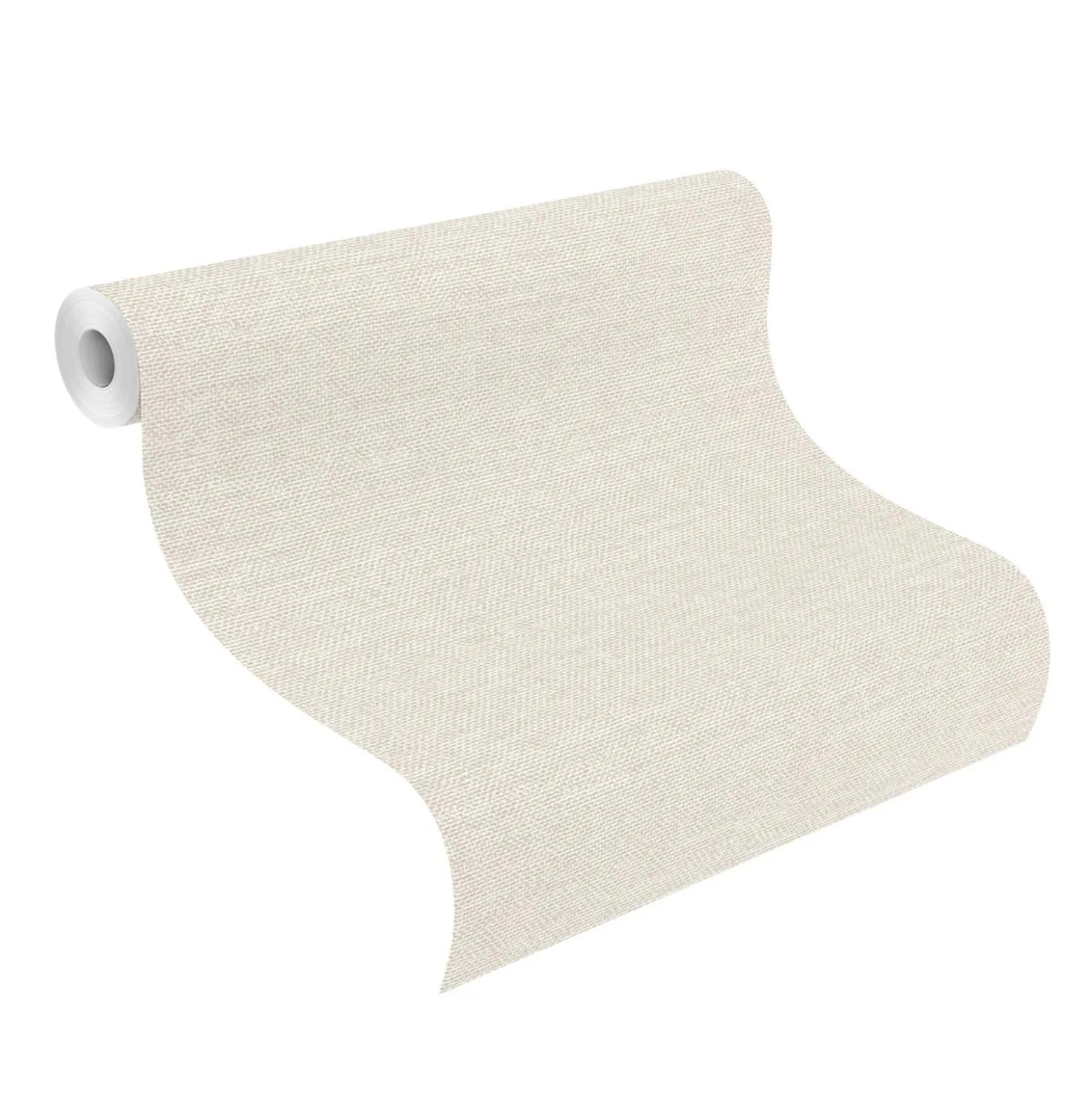 Vliestapete Rasch Uni Struktur Weiß Beige 312119