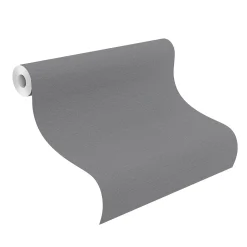 Vliestapete Rasch Uni Textil dunkelgrau 804522