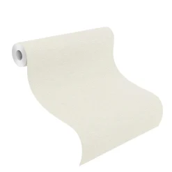 Vliestapete Rasch Uni Textil grauweiß 804546