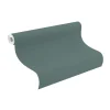 Vliestapete Rasch Uni Textil Optik Grün Blau 690750