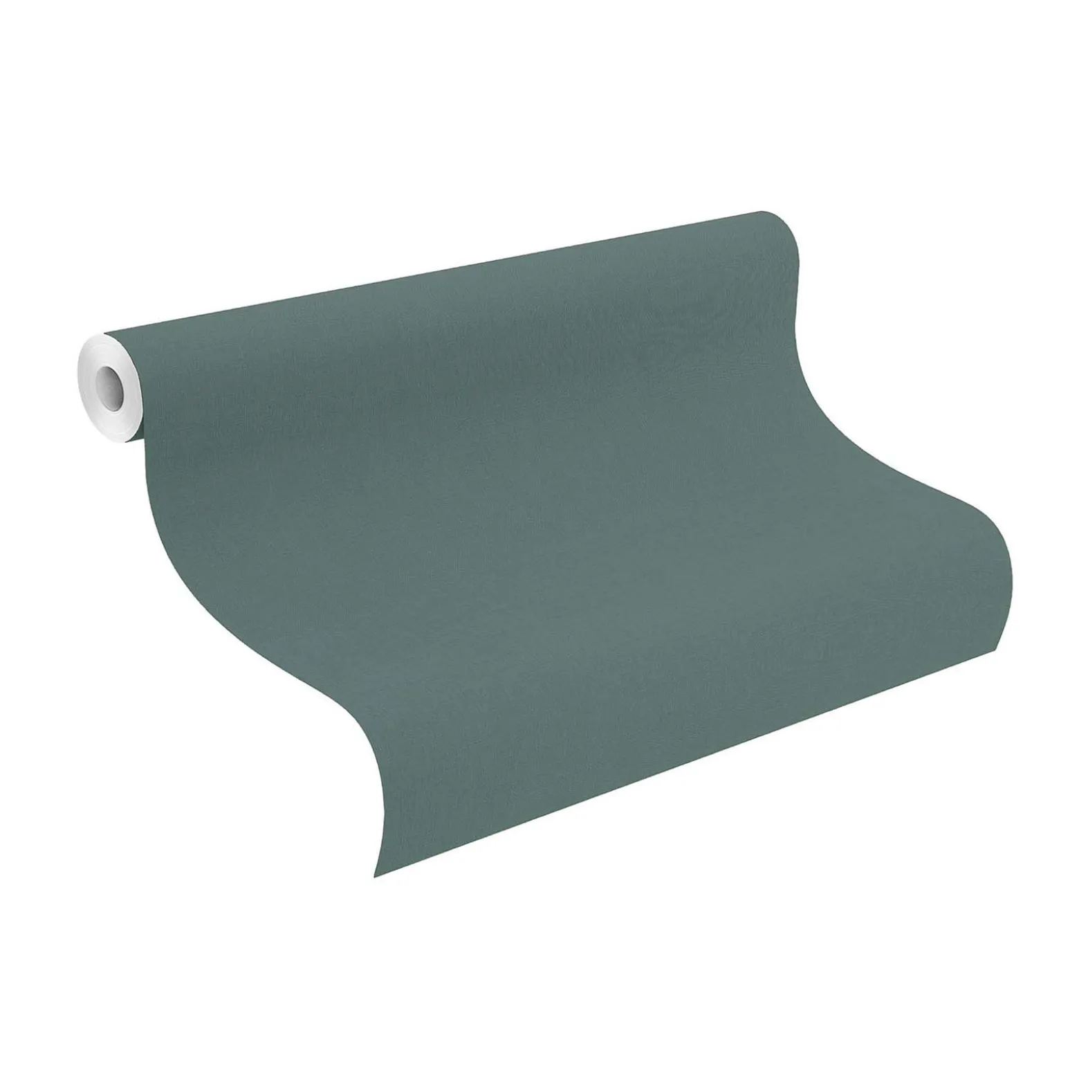 Vliestapete Rasch Uni Textil Optik Grün Blau 690750