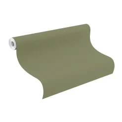 Vliestapete Rasch Uni Textil Optik Struktur Grün 687538