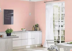 Vliestapete Rasch Uni Textil Optik Struktur Rosa 690736