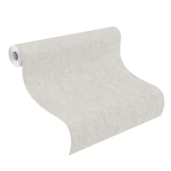 Vliestapete Rasch Uni Vintage-Stil hellgrau 402353