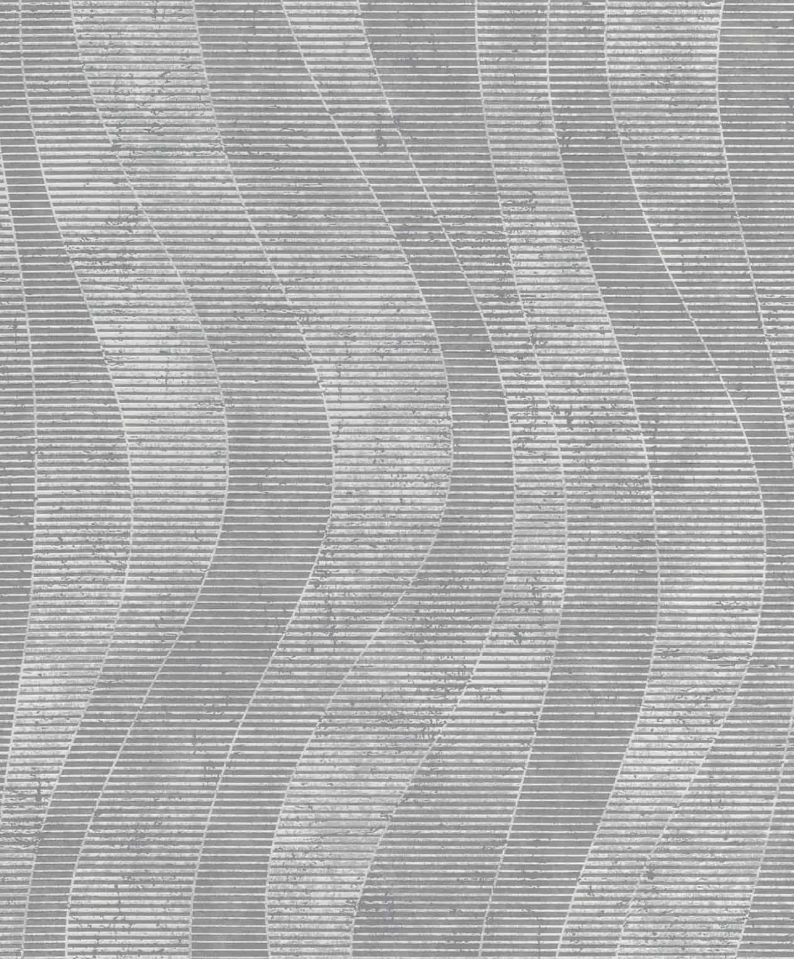 Vliestapete Rasch Wellen Muster Grau Glitzer 315820
