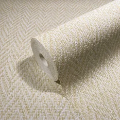 Vliestapete Rattan Flecht Optik beige weiß Marburg 59302