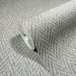 Vliestapete Rattan Flecht Optik grau Marburg 59304