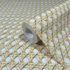 Vliestapete Rattan Optik 3D-Effekt Creme Gelb 45753
