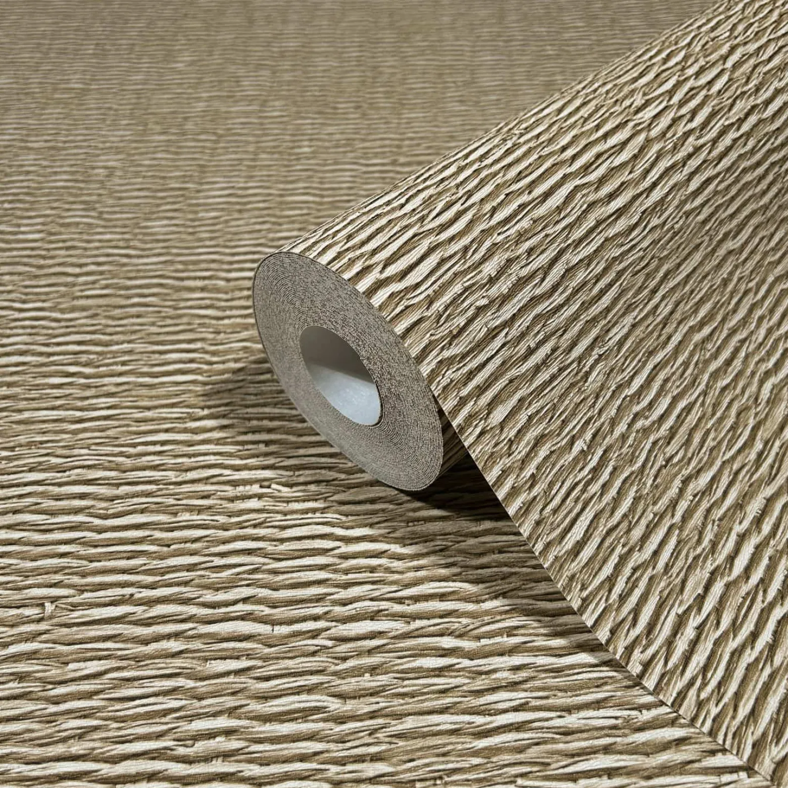 Vliestapete Rattan Weboptik Struktur Beige Braun 33384
