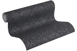 Vliestapete Rauten schwarz silber grün Glanz 37394-5