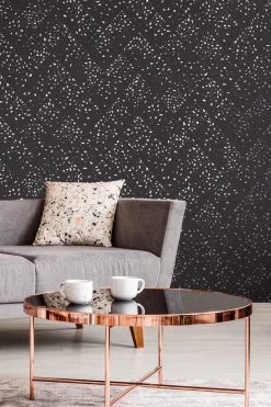 Vliestapete Rauten schwarz silber grün Glanz 37394-5